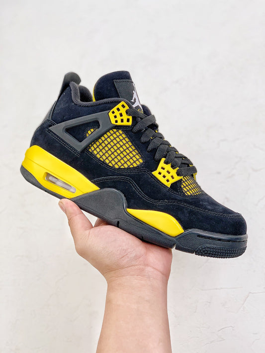 Air Jordan 4 Retro black and yellow